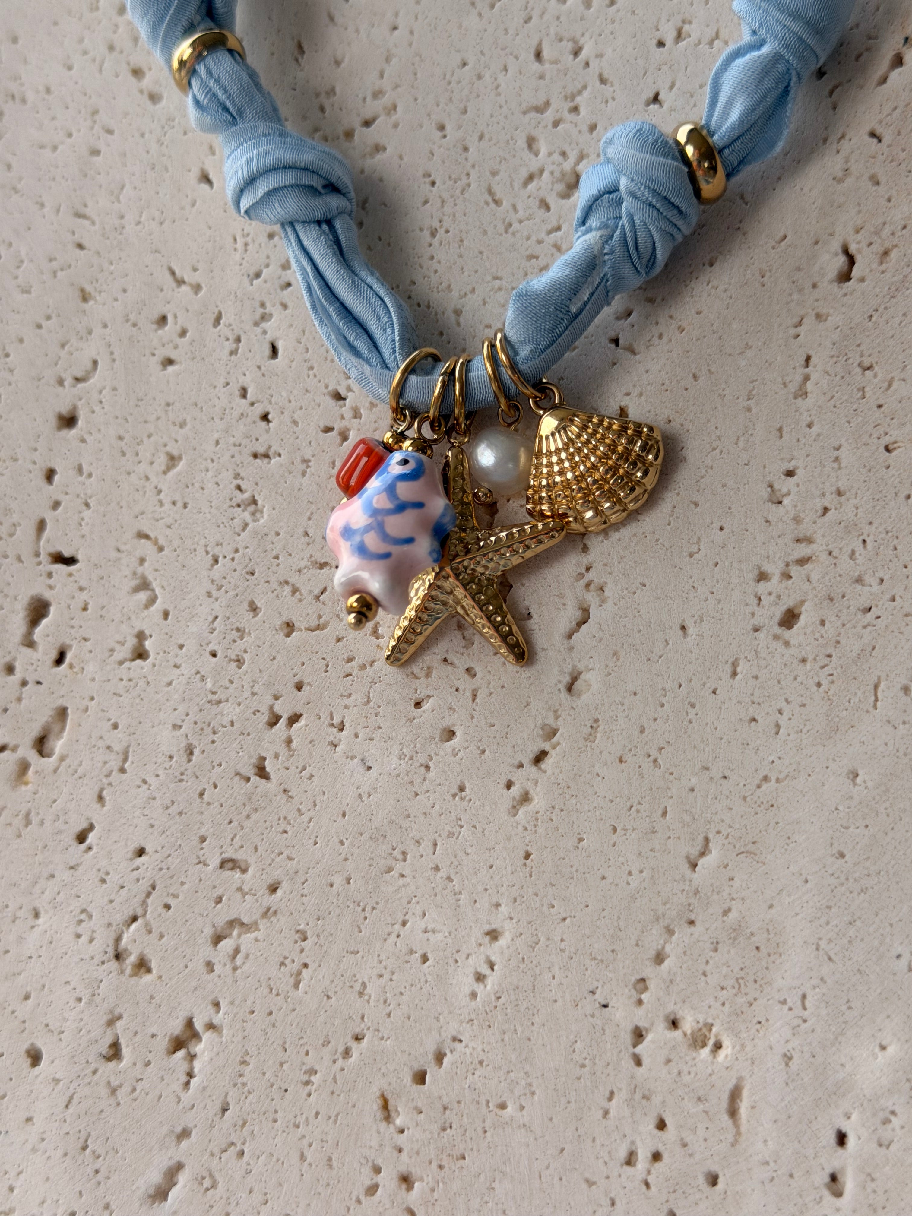 Blue sea necklace