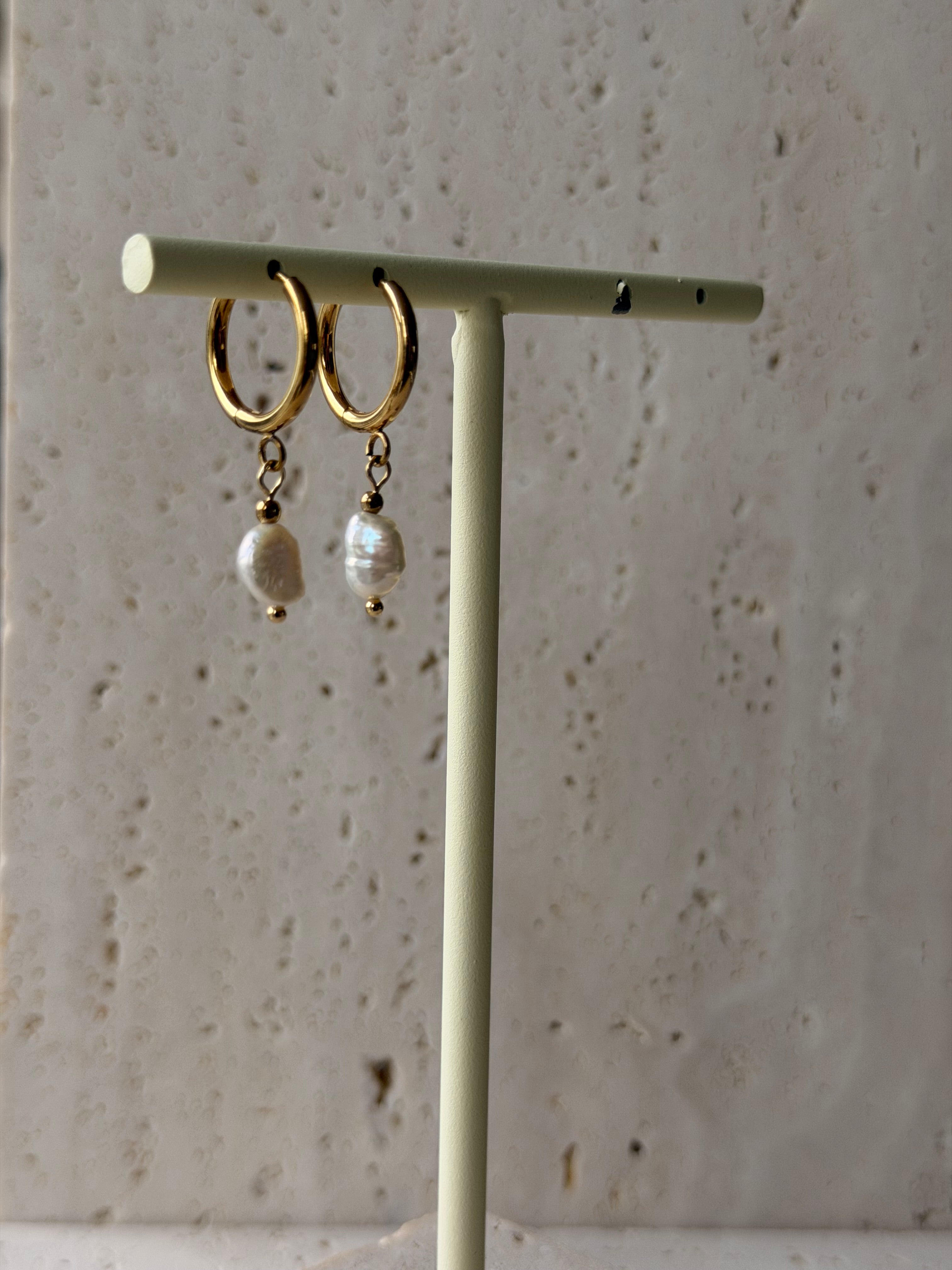 pearl hoops